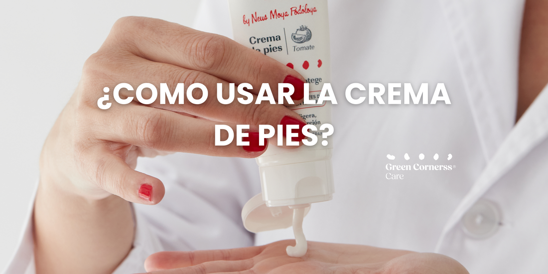 como usar crema de pies
