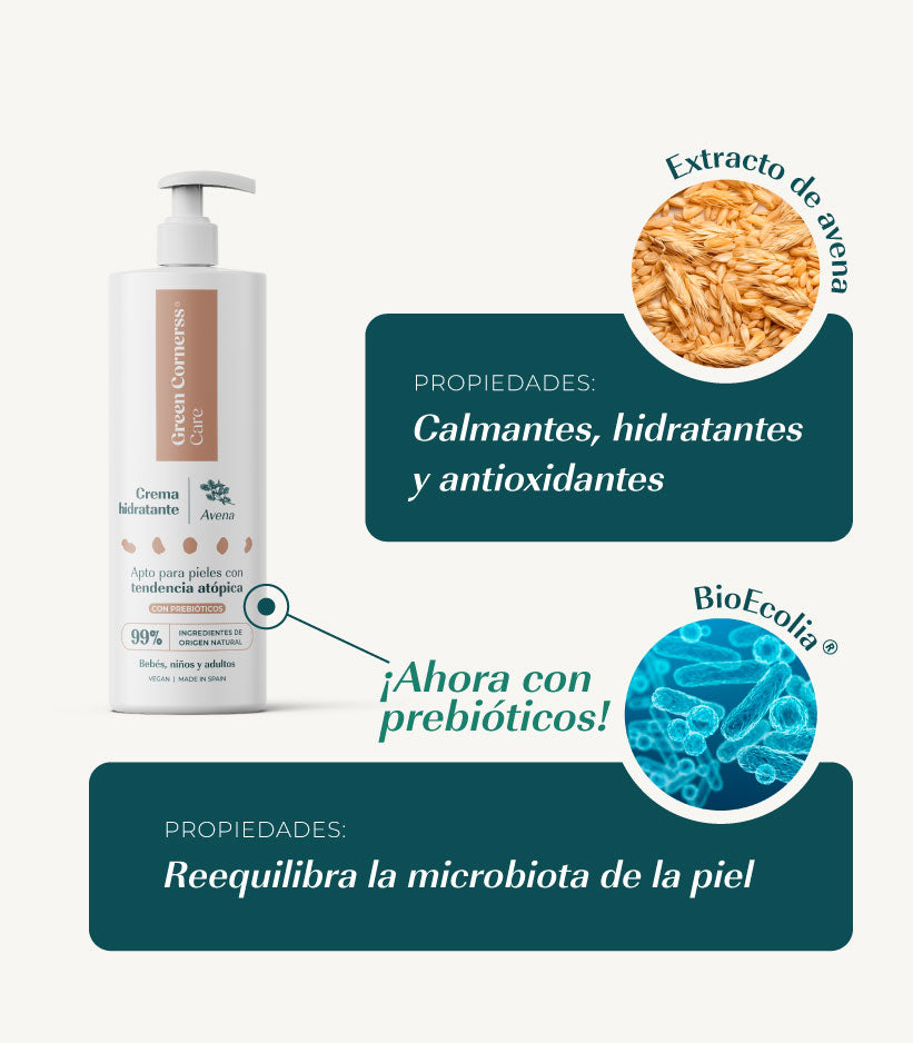 Crema hidratante de avena