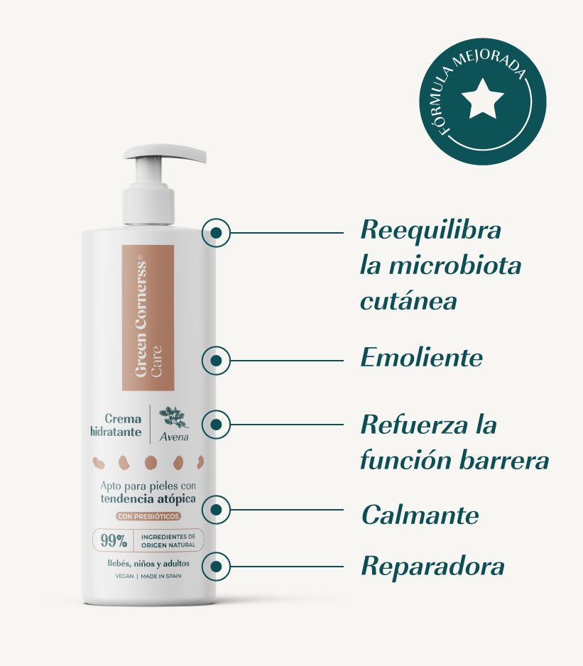 Crema hidratante de avena
