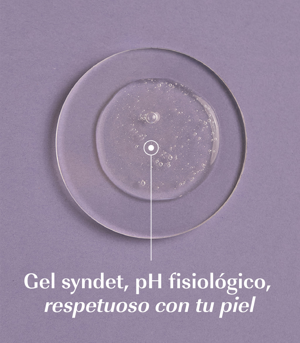 Gel de baño de arroz púrpura