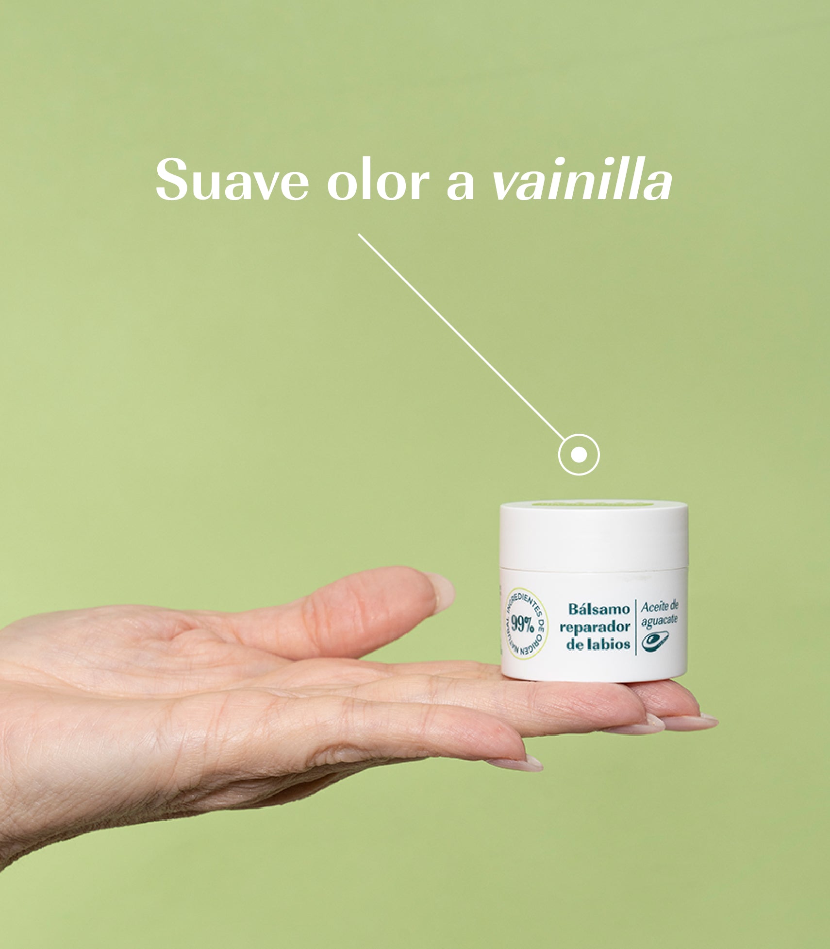 Bálsamo labial reparador con aguacate
