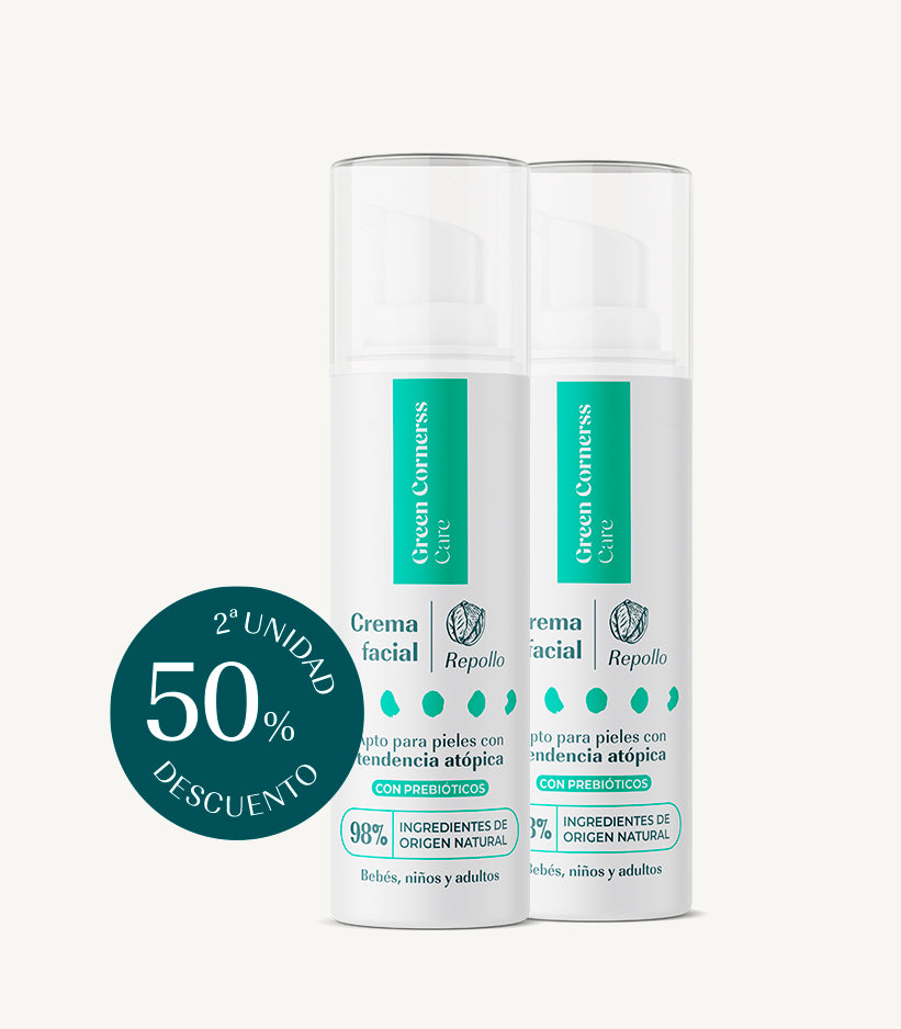 Pack Crema facial de repollo apta para piel atópica