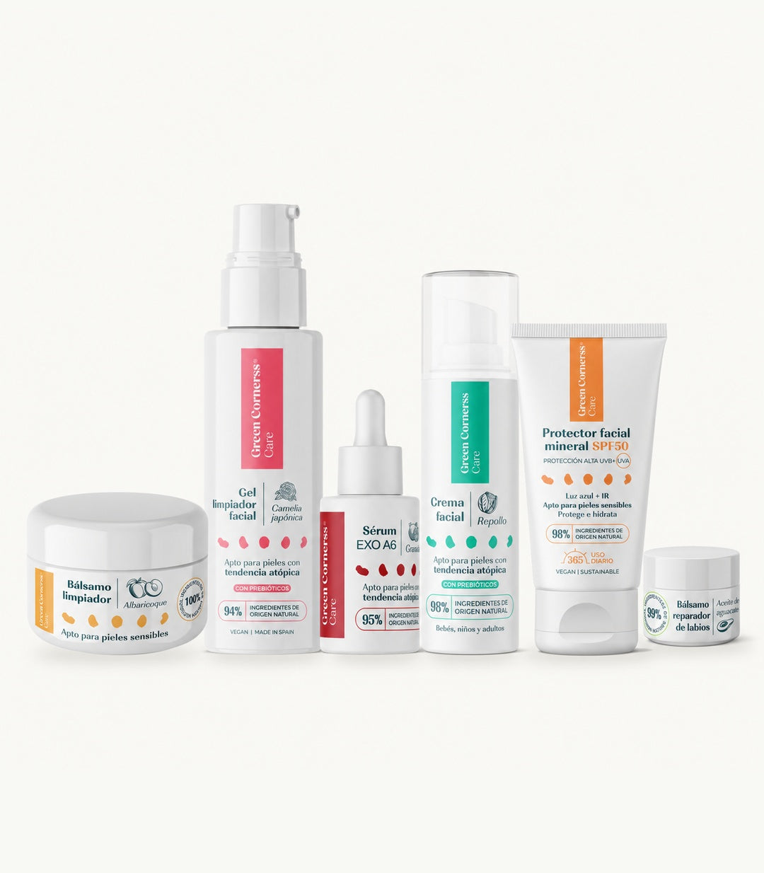 Rutina Completa Facial: Doble limpieza, tratamiento, hidratación, protección y nutrición profunda
